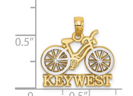14k Yellow & Rhodium Jewelry Style K9501 - Classique Jewelry Inc.