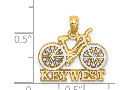 14K gold butterfly charm, further view