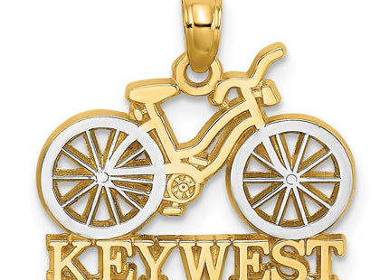 14k Yellow & Rhodium Jewelry Style K9501 - Classique Jewelry Inc.