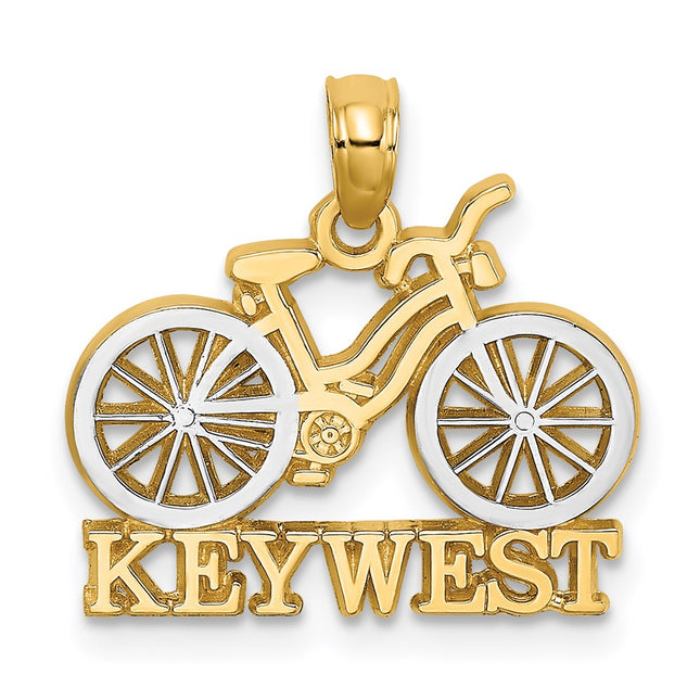 14k Yellow & Rhodium Jewelry Style K9501 - Classique Jewelry Inc.