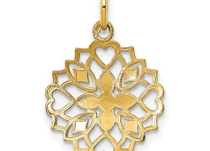 14k Yellow & Rhodium Jewelry Style K9503 - Classique Jewelry Inc.