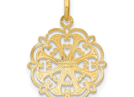 14k Yellow & Rhodium Jewelry Style K9507 - Classique Jewelry Inc.