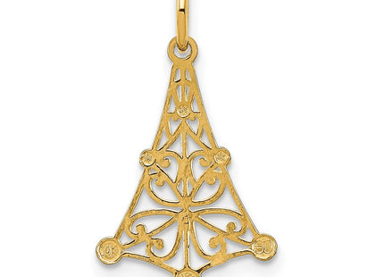 14k Yellow & Rhodium Jewelry Style K9510 - Classique Jewelry Inc.