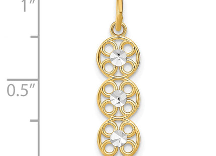 14k Yellow & Rhodium Jewelry Style K9511 - Classique Jewelry Inc.