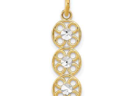 14k Yellow & Rhodium Jewelry Style K9511 - Classique Jewelry Inc.