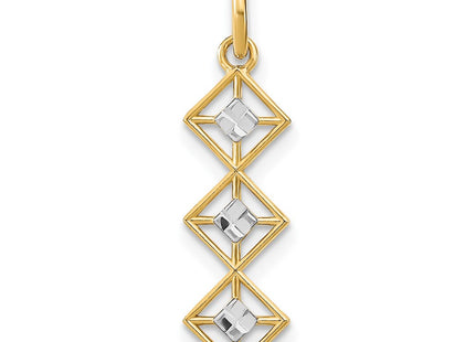 14k Yellow & Rhodium Jewelry Style K9512 - Classique Jewelry Inc.
