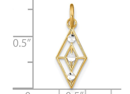 14k Yellow & Rhodium Jewelry Style K9513 - Classique Jewelry Inc.