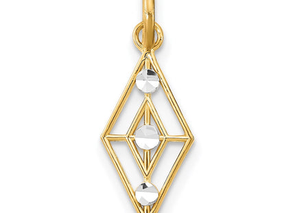 14k Yellow & Rhodium Jewelry Style K9513 - Classique Jewelry Inc.