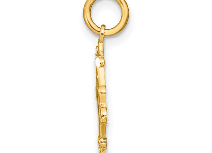 14k Yellow & Rhodium Jewelry Style K9514 - Classique Jewelry Inc.