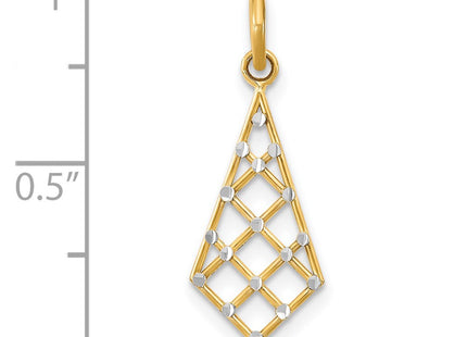 14k Yellow & Rhodium Jewelry Style K9515 - Classique Jewelry Inc.
