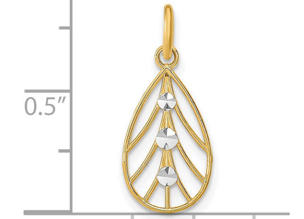 14k Yellow & Rhodium Jewelry Style K9516 - Classique Jewelry Inc.