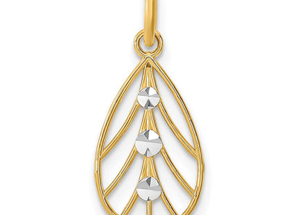 14k Yellow & Rhodium Jewelry Style K9516 - Classique Jewelry Inc.