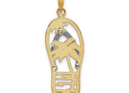 14k Yellow & Rhodium Jewelry Style K9518 - Classique Jewelry Inc.