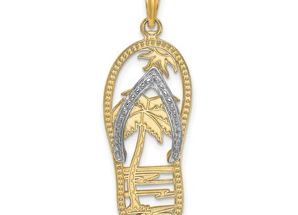 14k Yellow & Rhodium Jewelry Style K9518 - Classique Jewelry Inc.