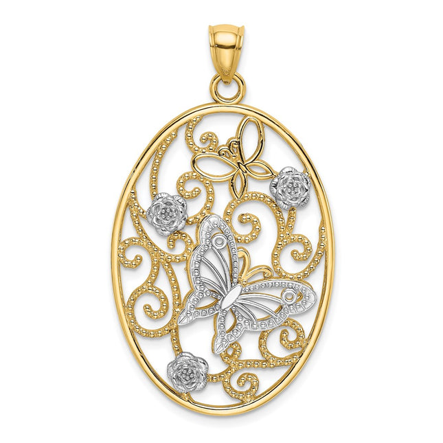 14k Two-tone Jewelry Style K9523 - Classique Jewelry Inc.