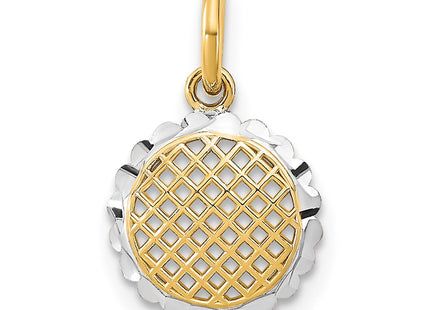14k Yellow & Rhodium Jewelry Style K9525 - Classique Jewelry Inc.