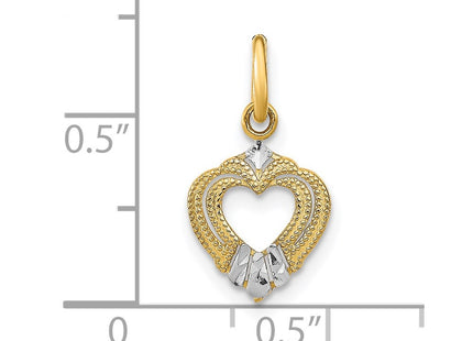 14k Yellow & Rhodium Jewelry Style K9526 - Classique Jewelry Inc.
