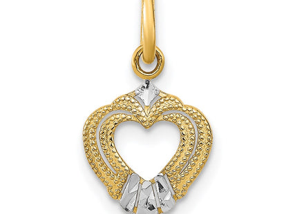 14k Yellow & Rhodium Jewelry Style K9526 - Classique Jewelry Inc.