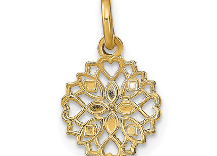 14k Yellow & Rhodium Jewelry Style K9527 - Classique Jewelry Inc.