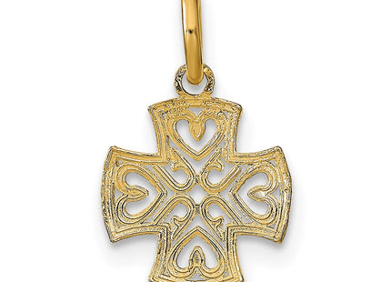 14k Yellow & Rhodium Jewelry Style K9529 - Classique Jewelry Inc.