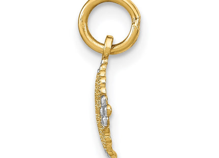 14k Yellow & Rhodium Jewelry Style K9530 - Classique Jewelry Inc.