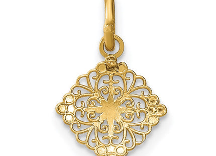 14k Yellow & Rhodium Jewelry Style K9530 - Classique Jewelry Inc.