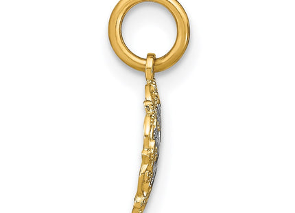 14k Yellow & Rhodium Jewelry Style K9531 - Classique Jewelry Inc.