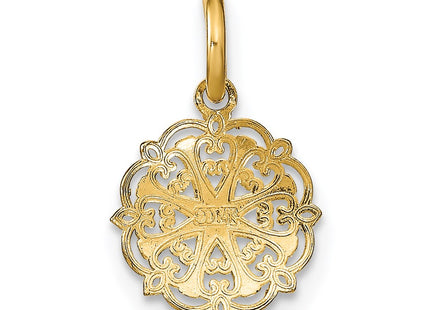 14k Yellow & Rhodium Jewelry Style K9531 - Classique Jewelry Inc.