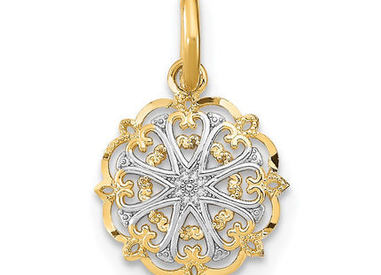 14k Yellow & Rhodium Jewelry Style K9531 - Classique Jewelry Inc.