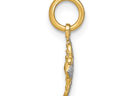 14k Yellow & Rhodium Jewelry Style K9532 - Classique Jewelry Inc.