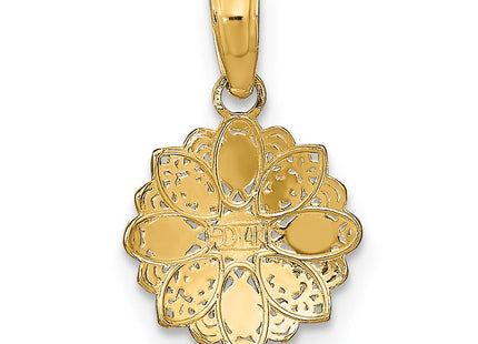 14k Yellow & Rhodium Jewelry Style K9533 - Classique Jewelry Inc.