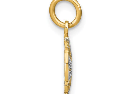 14k Yellow & Rhodium Jewelry Style K9534 - Classique Jewelry Inc.