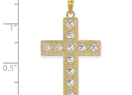 14k Yellow & Rhodium Jewelry Style K9542 - Classique Jewelry Inc.