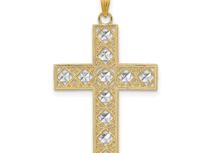 14k Yellow & Rhodium Jewelry Style K9542 - Classique Jewelry Inc.