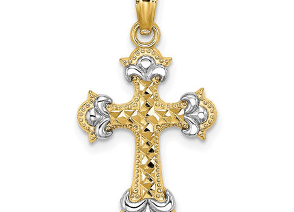 14k Yellow & Rhodium Jewelry Style K9544 - Classique Jewelry Inc.