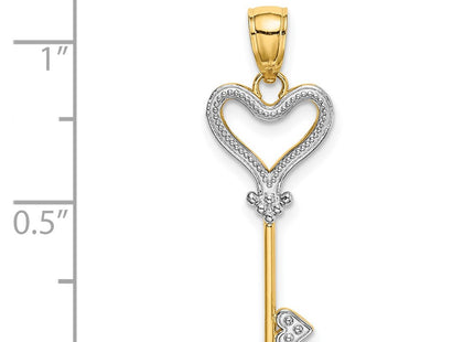 14k Yellow & Rhodium Jewelry Style K9545 - Classique Jewelry Inc.
