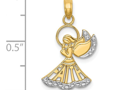 14k Yellow & Rhodium Jewelry Style K9548 - Classique Jewelry Inc.