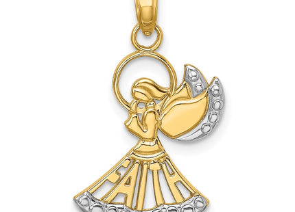 14k Yellow & Rhodium Jewelry Style K9548 - Classique Jewelry Inc.