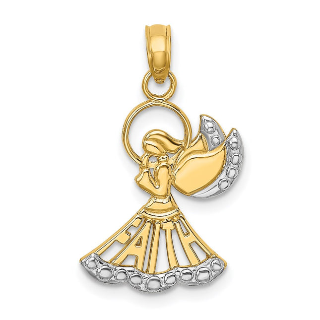 14k Yellow & Rhodium Jewelry Style K9548 - Classique Jewelry Inc.
