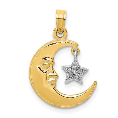 14K gold star pendant