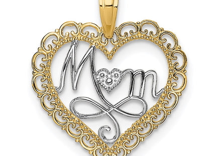 14k Yellow & Rhodium Jewelry Style K9550 - Classique Jewelry Inc.