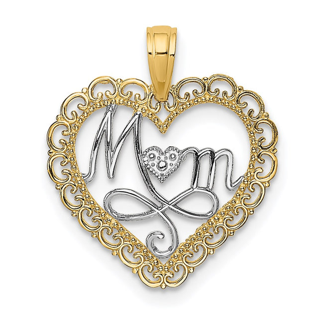 14k Yellow & Rhodium Jewelry Style K9550 - Classique Jewelry Inc.