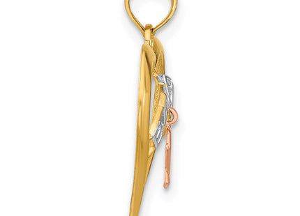 14k Two-tone Jewelry Style K9551 - Classique Jewelry Inc.