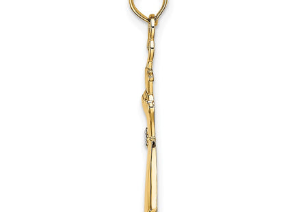 14k Yellow & Rhodium Jewelry Style K9552 - Classique Jewelry Inc.