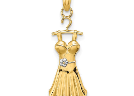 14k Yellow & Rhodium Jewelry Style K9552 - Classique Jewelry Inc.