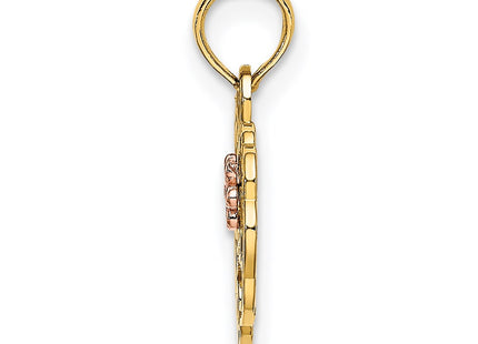 14k Two-tone Jewelry Style K9554 - Classique Jewelry Inc.