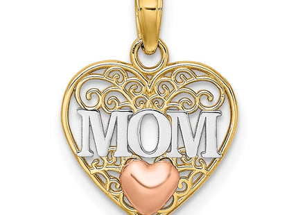 14k Two-tone Pendants Style K9559 - Classique Jewelry Inc.