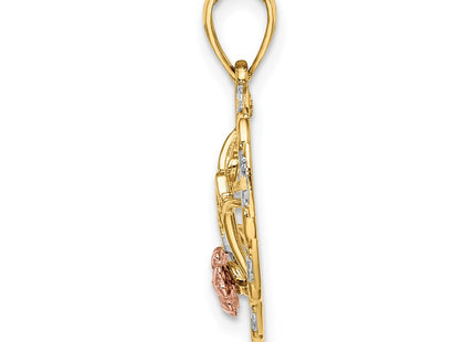 14k Two-tone Jewelry Style K9563 - Classique Jewelry Inc.