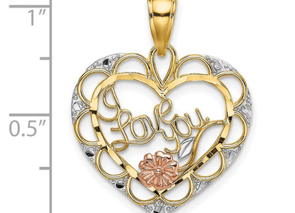 14k Two-tone Jewelry Style K9563 - Classique Jewelry Inc.