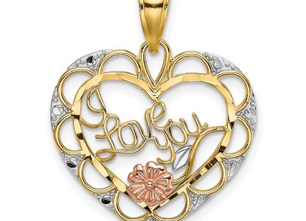 14k Two-tone Jewelry Style K9563 - Classique Jewelry Inc.